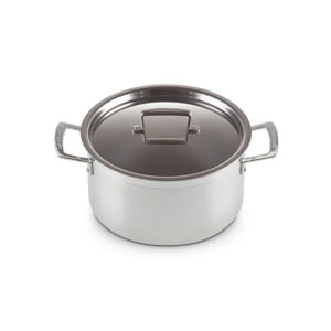 Le Creuset Classic 3-ply Stainless Steel Deep Casserole 24cm